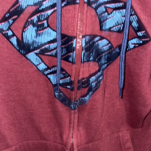 Superman Logo Hoodie in Red and Blue - Picture 5 of 5